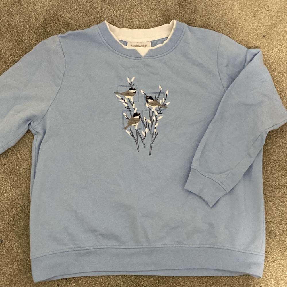 - Baby Blue Bird Crewneck